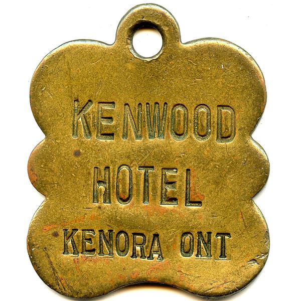 Canada Kenora Kenora Dist. Ontario. Kenwood Hotel. Room Key Fob 536-E-A