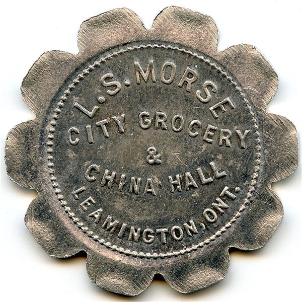 Canada Leamington Essex Co. Ontario. L.S. Mo e. Merchant Token 568-F-C