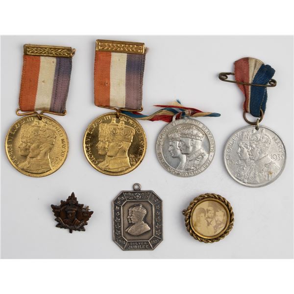 Canada / Great Britain Lot of Royal Medals and Pins
