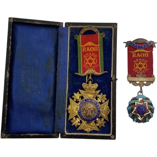 Pair of Sterling Masonic Jewels