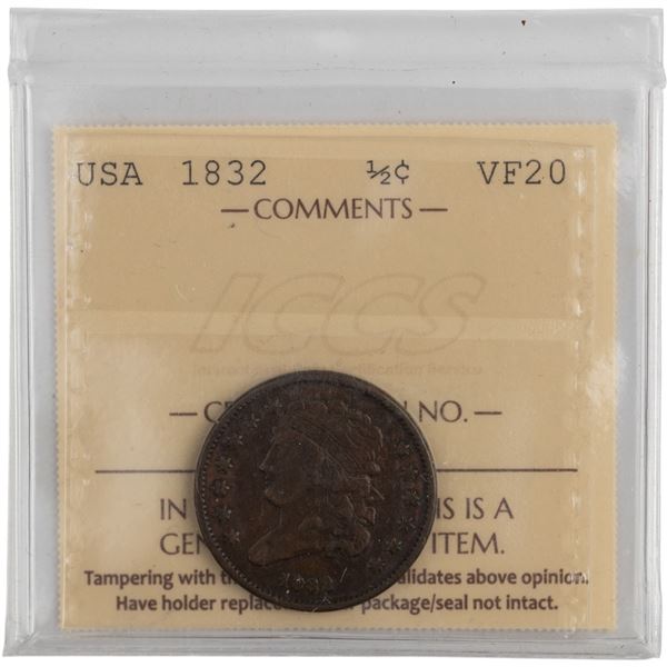 United States 1832 Half Cent