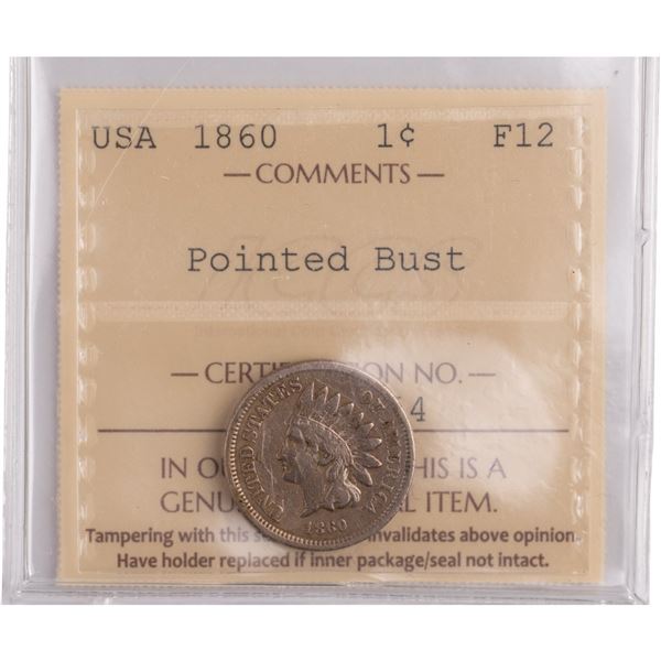 United States 1860 Indian Head 1 Cent