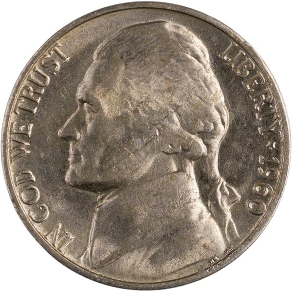 United States 1960 D 5 Cents Mint Error