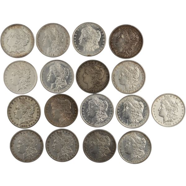 United States 1878 - 1900 Morgan Silver Dollar Lot (17 Pieces)