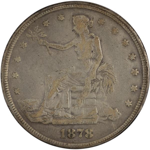 United States 1878 Trade Dollar - Locket - Opens with Photo