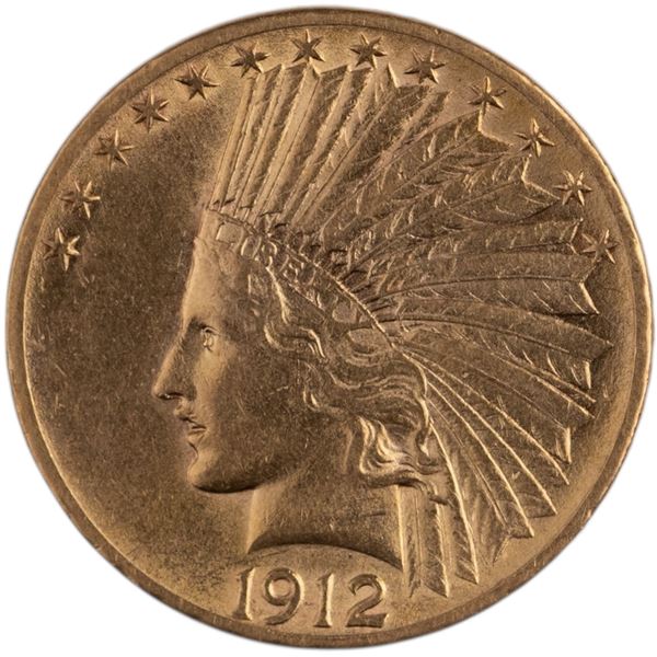 United States 1912 $10.00 Indian Gold Eagle