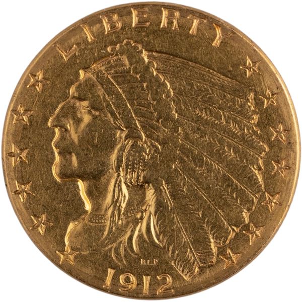 United States 1912 $2.50 Indian Quarter Gold Eagle