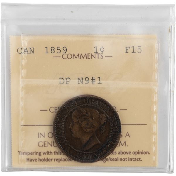 Canada 1859 DP N9#1 1 Cent