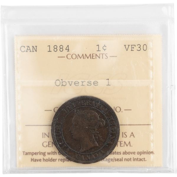 Canada 1884 1 Cent Obverse 1
