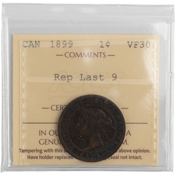 Canada 1899 1 Cent Rep Last 9