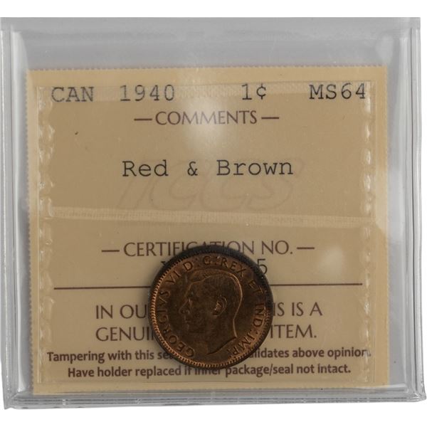 Canada 1940 1 Cent