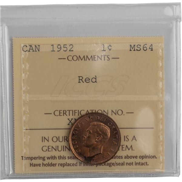 Canada 1952 1 Cent