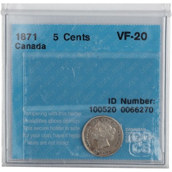 Canada 1871 5 Cent