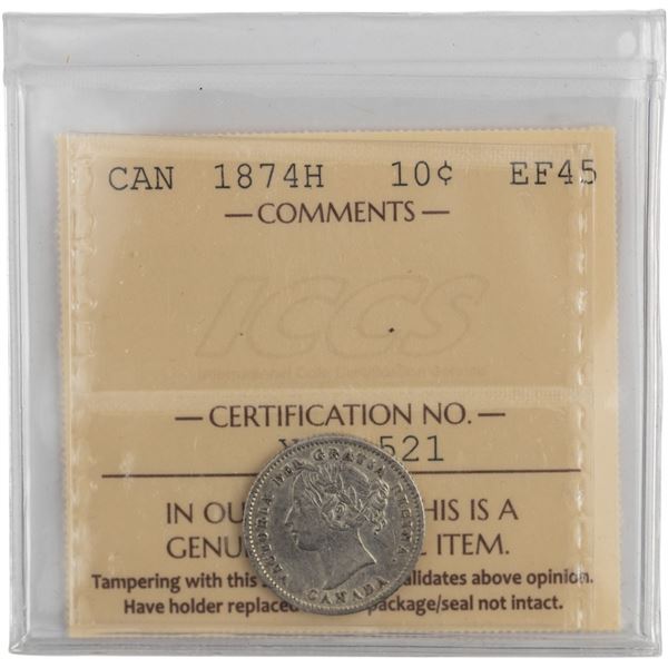 Canada 1874H 10 Cent