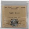 Image 1 : Canada 1947 10 Cent Maple Leaf