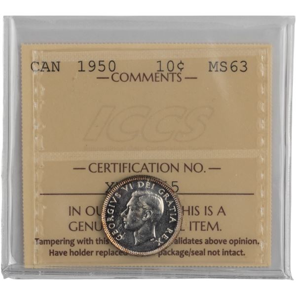 Canada 1950 10 Cent