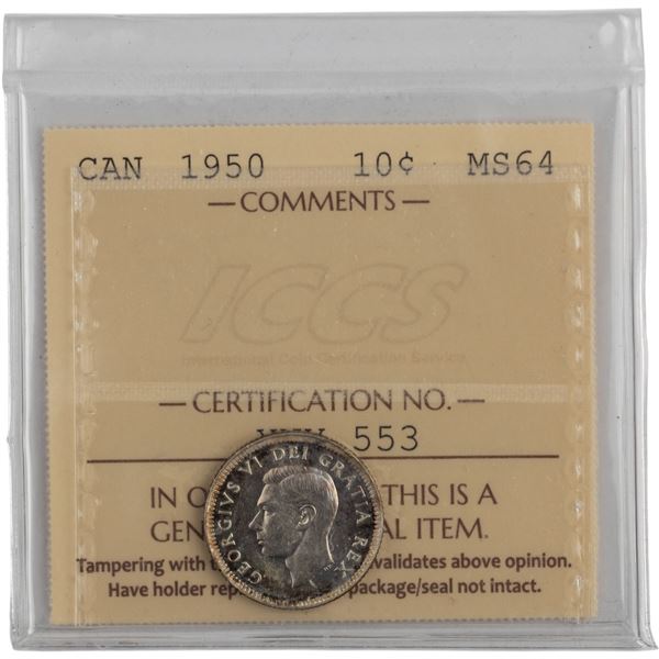 Canada 1950 10 Cent
