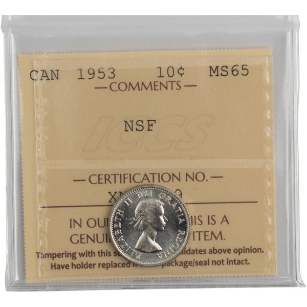 Canada 1953 10 Cent NSF