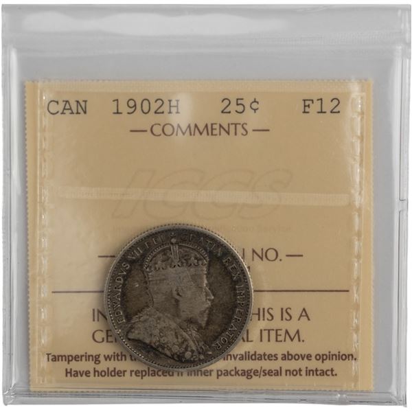 Canada 1902H 25 Cent