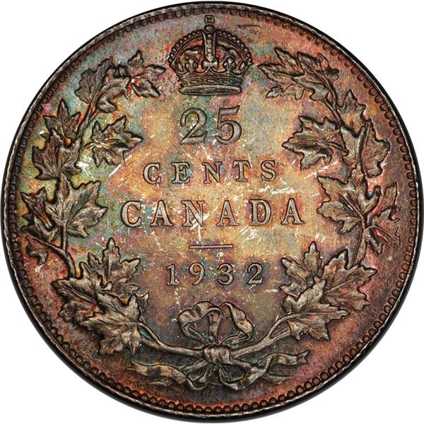 Canada 1932 25 Cent Ex. The Cook Collection