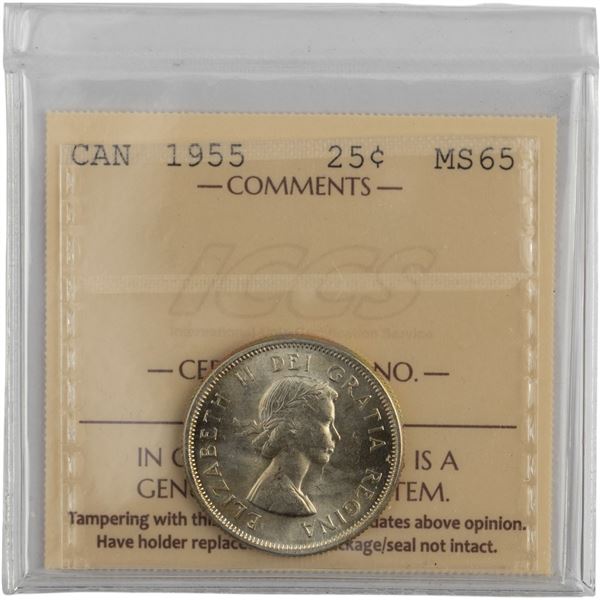 Canada 1955 25 Cent