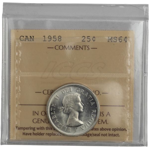 Canada 1958 25 Cent