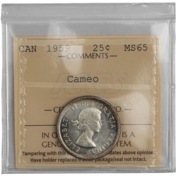 Canada 1959 25 Cent