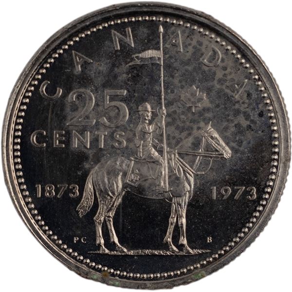 Canada 1973 25 Cents Large Bust Specimen