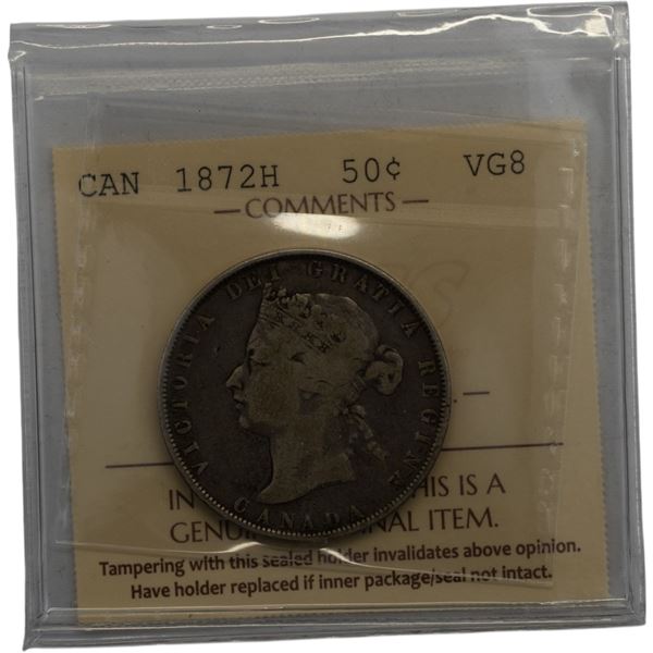 Canada 1872H 50 Cents