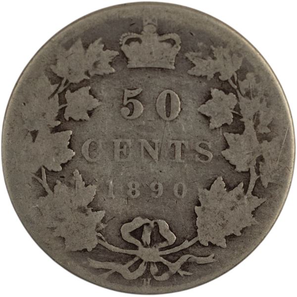 Canada 1890H Silver 50 Cents