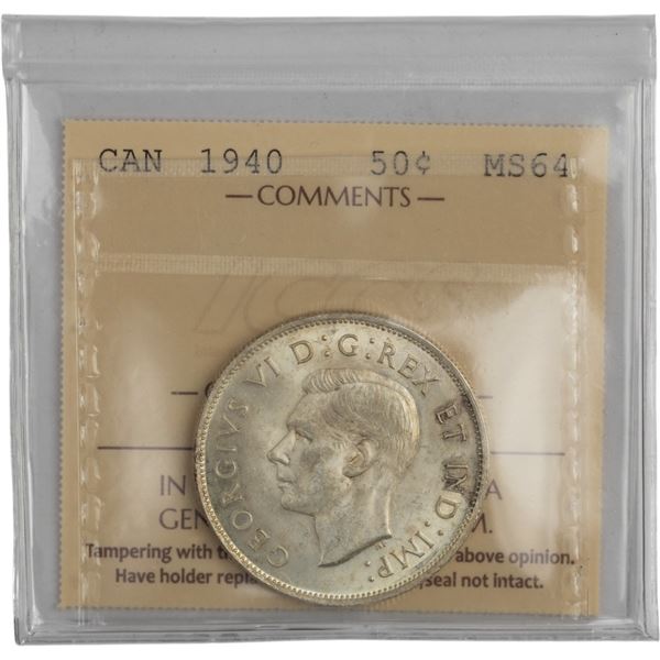 Canada 1940 50 Cent