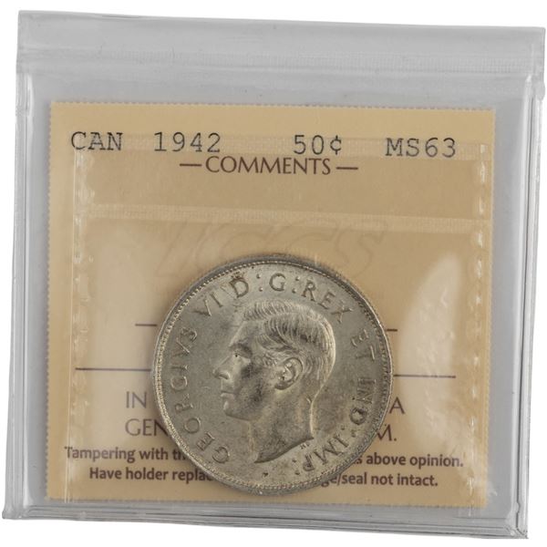 Canada 1942 50 Cent