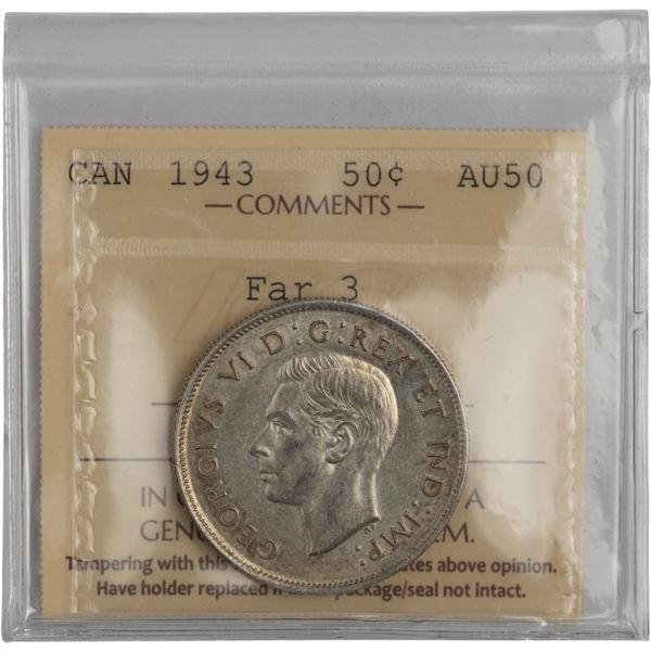 Canada 1943 50 Cent Far 3