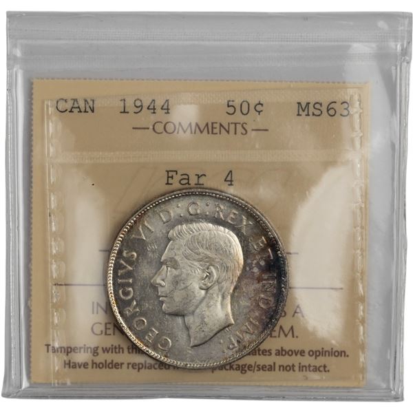 Canada 1944 50 Cent Far 4