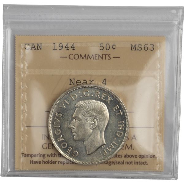 Canada 1944 50 Cent Near 4