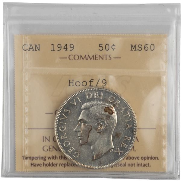 Canada 1949 50 Cent Hoof/9
