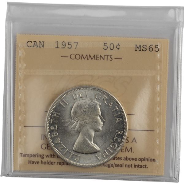 Canada 1957 50 Cent
