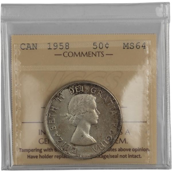 Canada 1958 50 Cent