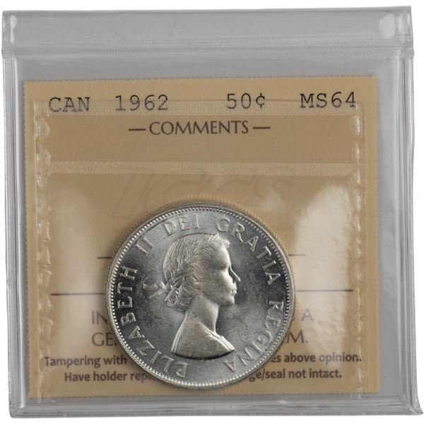 Canada 1962 50 Cent