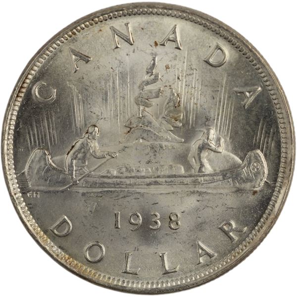 Canada 1938 Silver Dollar