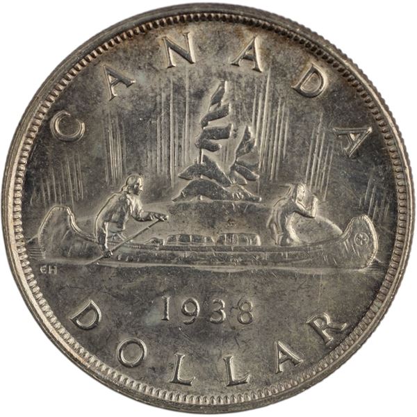 Canada 1938 Silver Dollar