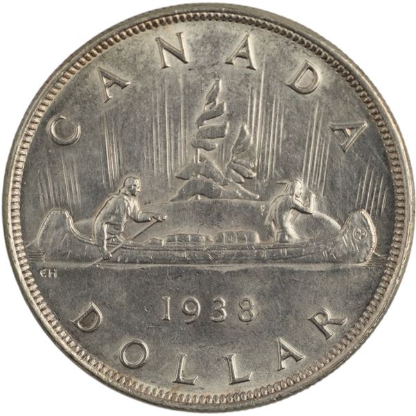 Canada 1938 Silver Dollar