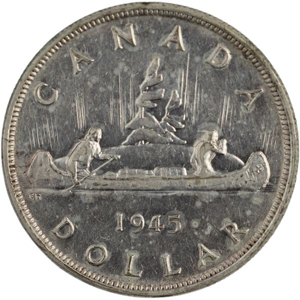Canada 1945 Silver Dollar