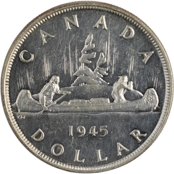 Canada 1945 Silver Dollar