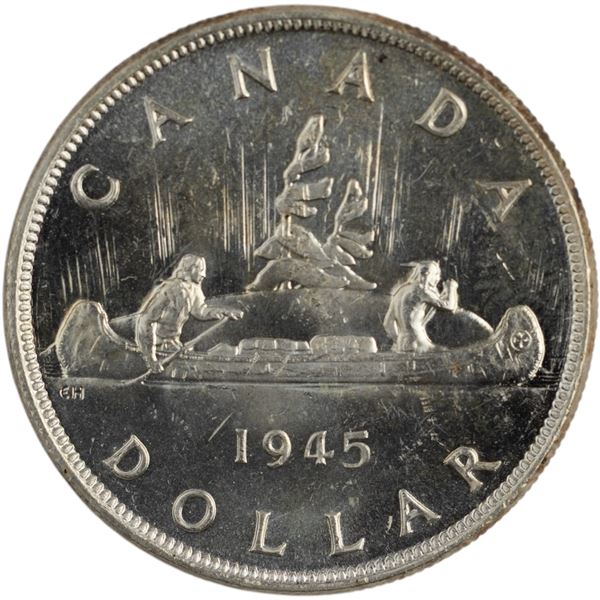 Canada 1945 Silver Dollar