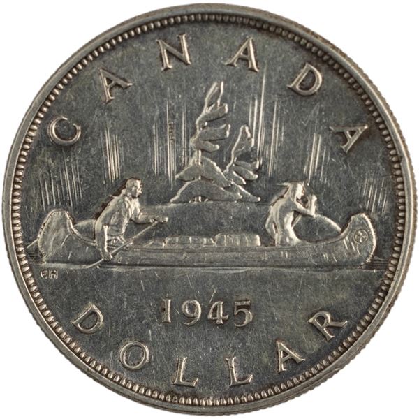 Canada 1945 Silver Dollar