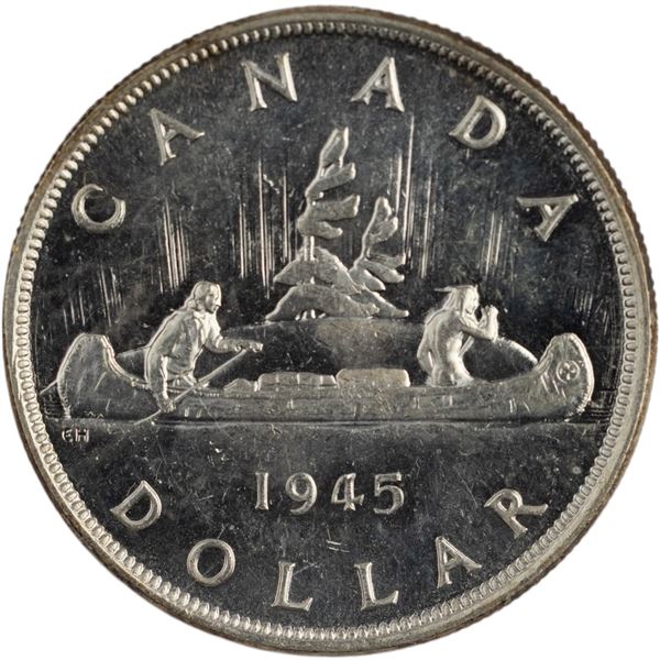 Canada 1945 Silver Dollar