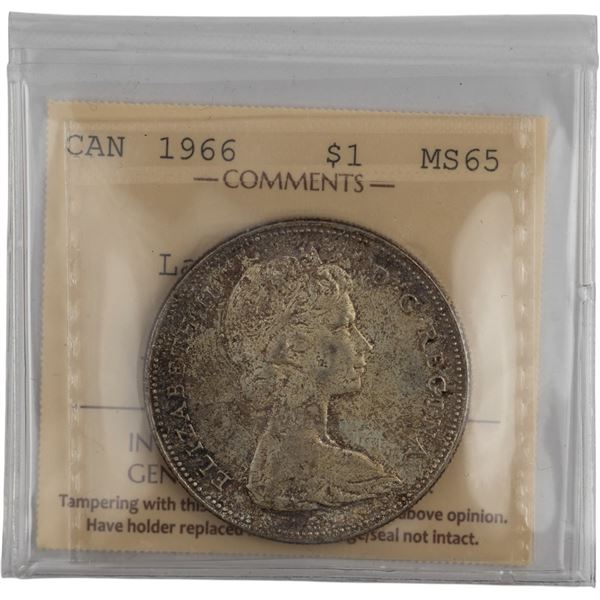 Canada 1966 Silver Dollar Large Beads