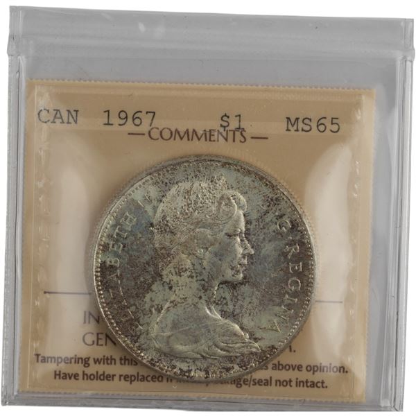Canada 1967 Silver Dollar