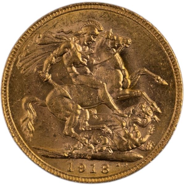 Canada 1918C Gold 1 Sovereign